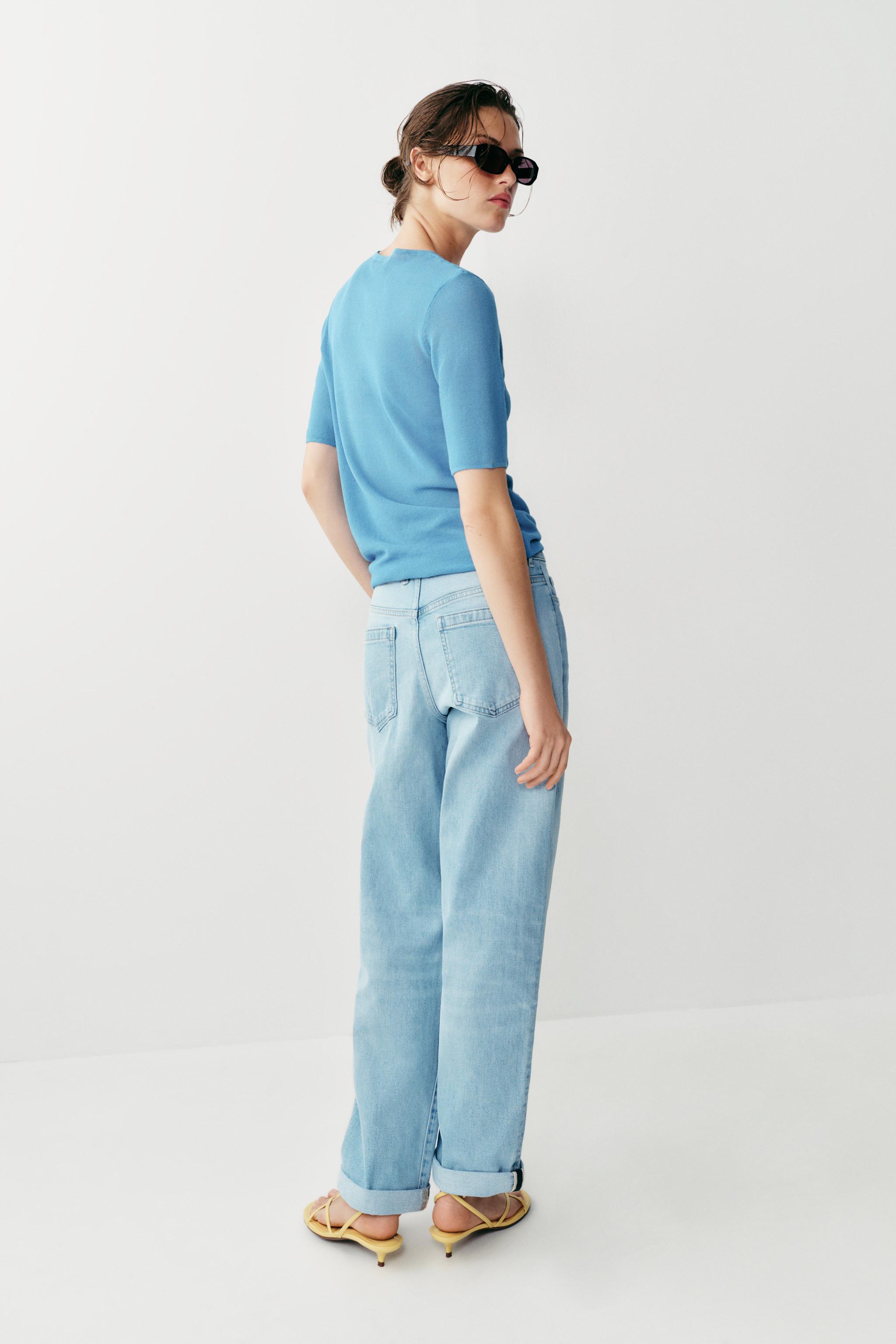 Z1975 RELAXED FIT MID-RISE TURN-UP HEM JEANS